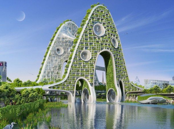 La arquitectura futurista ecológica